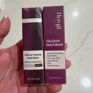 Hoygi Calcium Multi Balm 2pc Set Wrinkle Core Stick Collagen 9g Each NEW